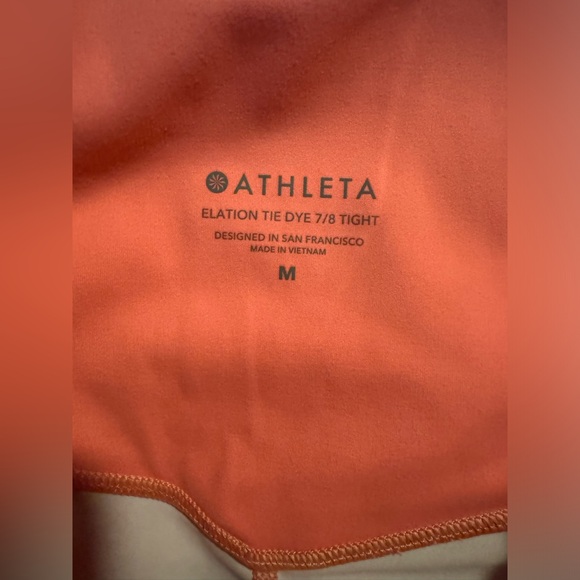 Athleta Elation Tie Dye 7/8 Tight Leggings Size Medium - Picture 6 of 7